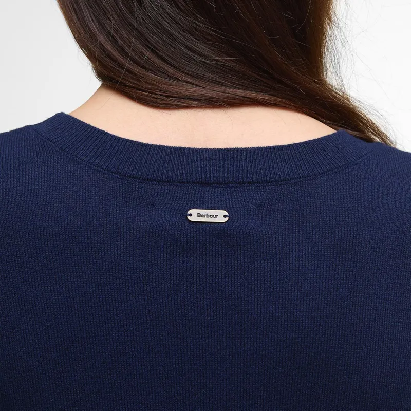 Barbour Ladies Homeswood Knitted Jumper - Navy-2