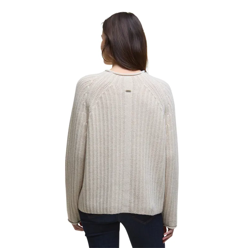 Barbour Ladies Bamburgh Knitted Jumper - Birch-2