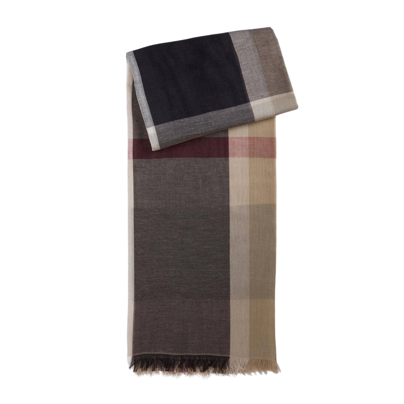 Barbour Esther Tartan Scarf - Rosewood