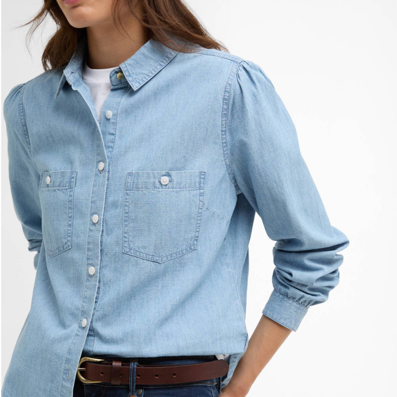 Barbour Ladies Zaria Shirt - Chambray-3
