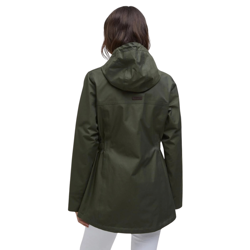 Barbour Ladies Maple Waterproof Jacket - Olive/Ancient Tartan-2