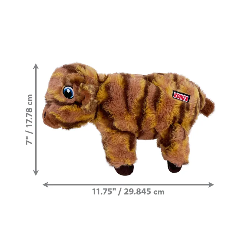 KONG Low Stuff Stripes Cow - Medium-1