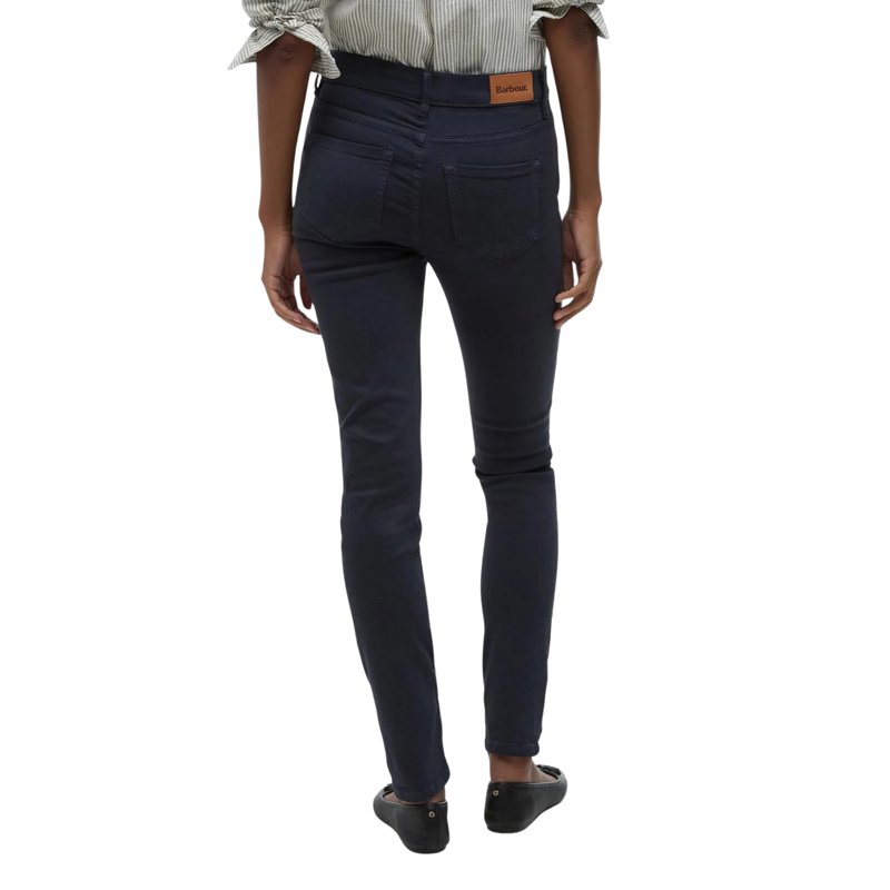 Barbour Ladies Essential Slim Trousers - Navy-2