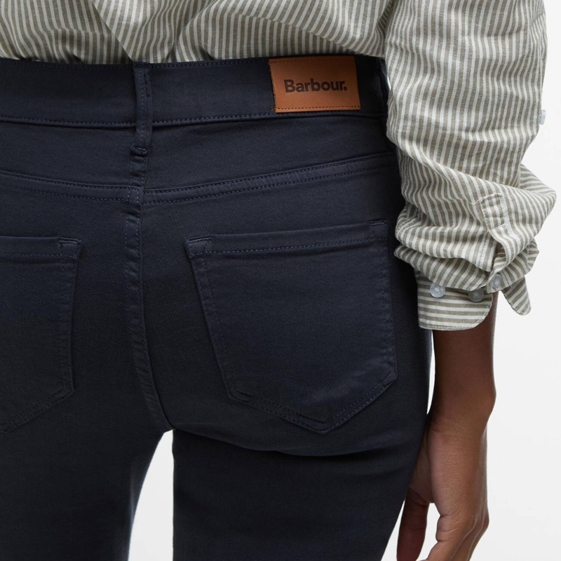 Barbour Ladies Essential Slim Trousers - Navy-4
