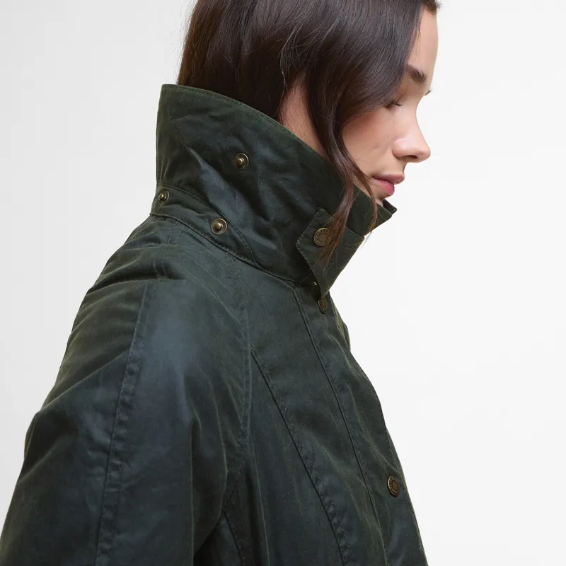 Barbour Ladies Ivy Wax Jacket - Fern-3