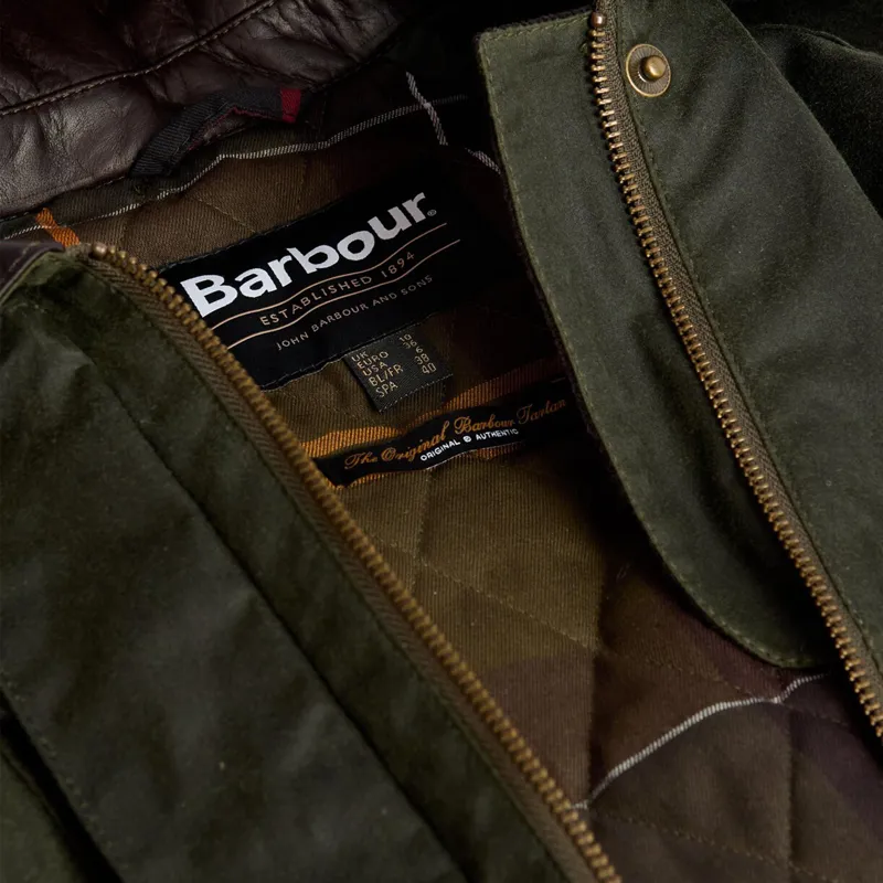 Barbour Ladies Ivy Wax Jacket - Fern-7