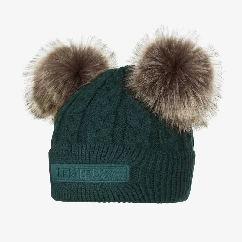 LeMieux Mini Double Pom Hat - Spruce
