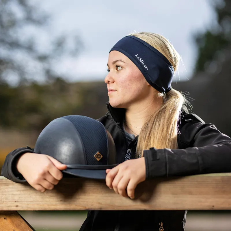 LeMieux Ear Warmer Headband Indigo-1