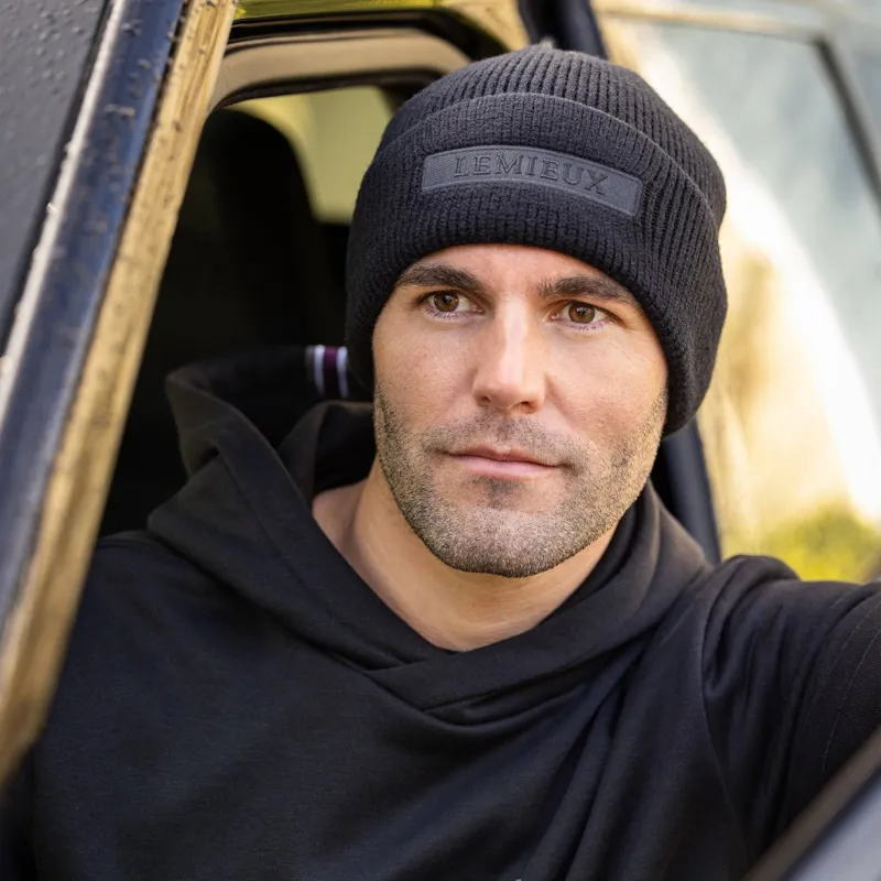 LeMieux Mens Beanie - Black-1