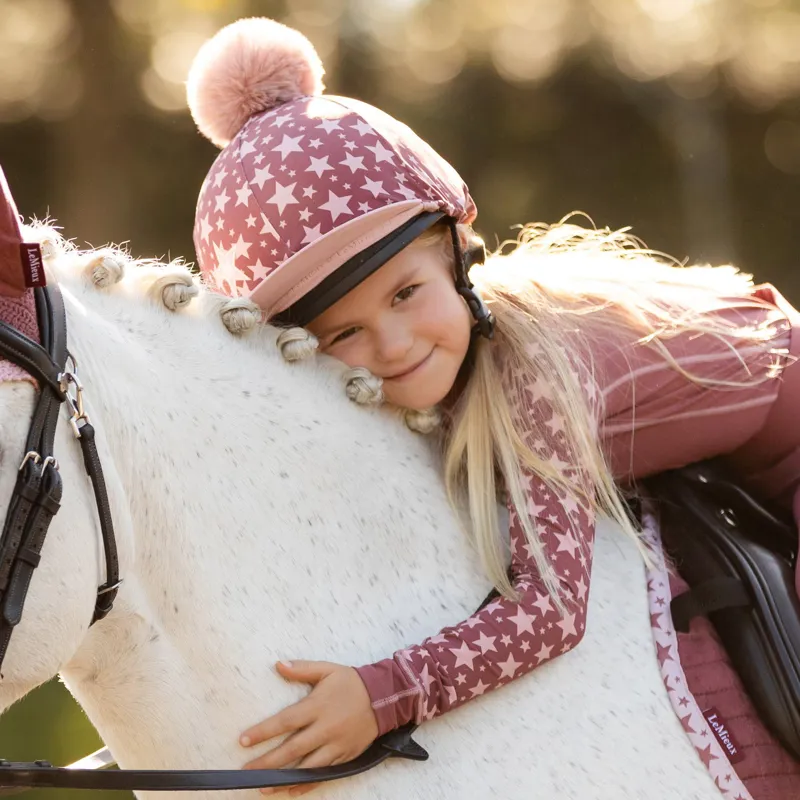 LeMieux Mini Hat Silk - Orchid-2