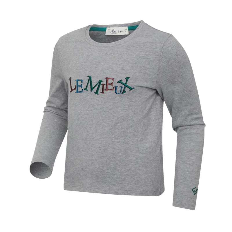 LeMieux Mini Jamie Long Sleeve Top - Grey-1