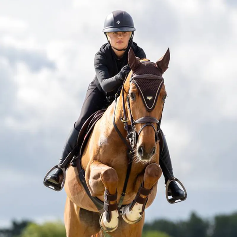 LeMieux Puissance Fly Hood - Brown-1