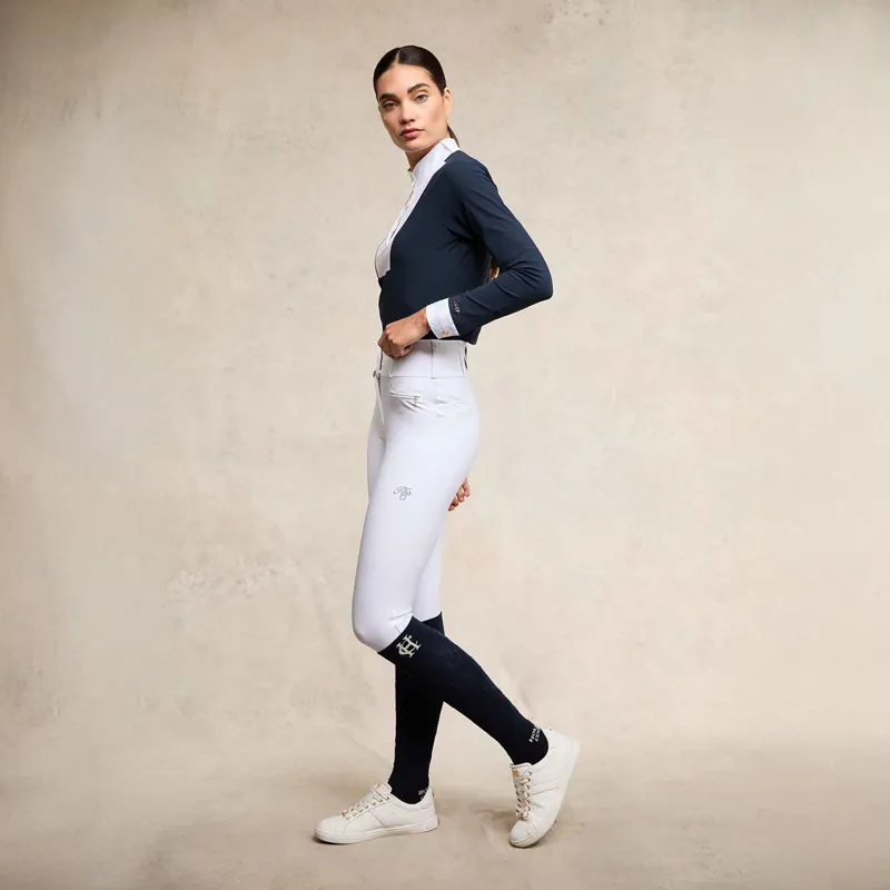 Holland Cooper Premium High Rise Breeches - White-6