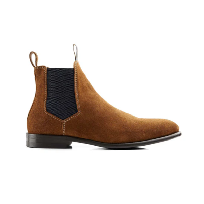 Fairfax and Favor Mens Chelsea - Cognac Suede-2