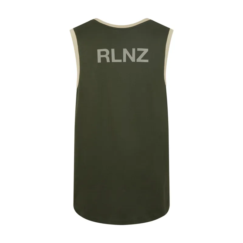 Ridgeline Mens Back Slider Singlet Top - Olive Multi-1