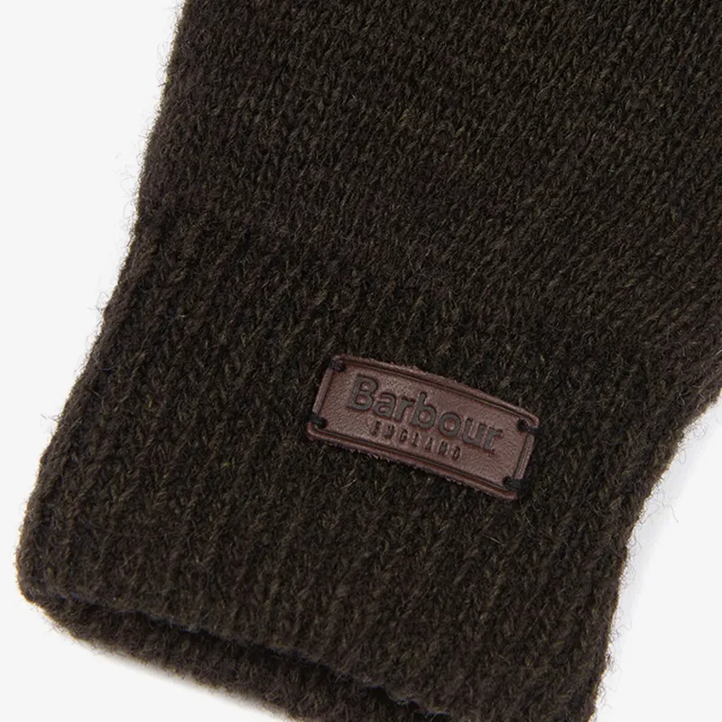 Barbour Mens Carlton Gloves - Dark Green-2