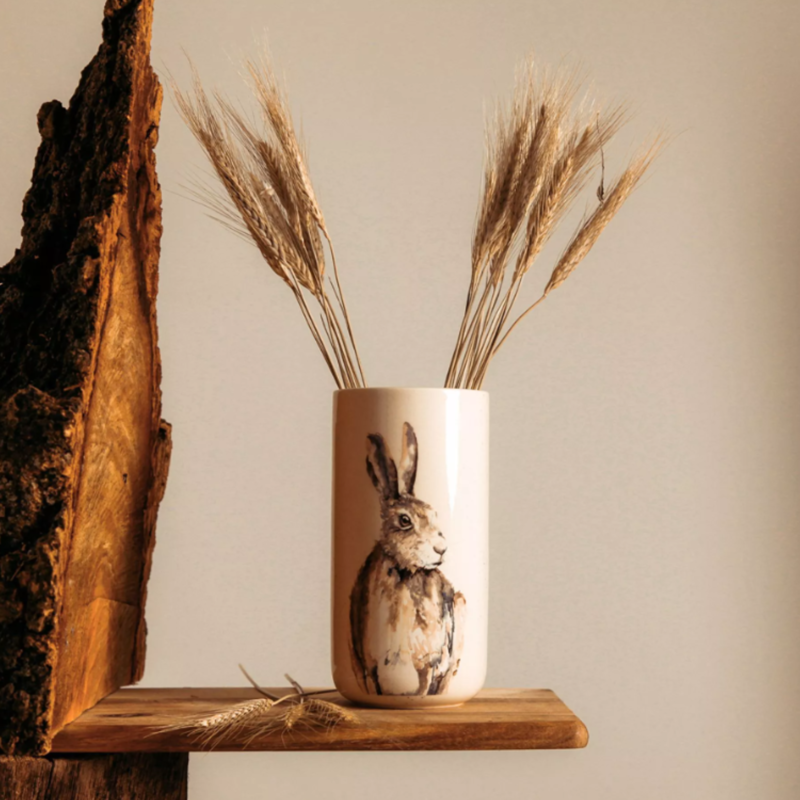Meg Hawkins Tall Ceramic Vase - Hare-3