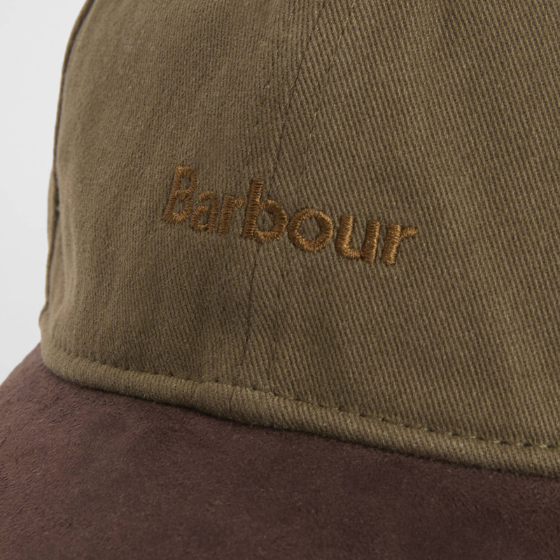 Barbour Langdale Cap - Olive/Brown-1