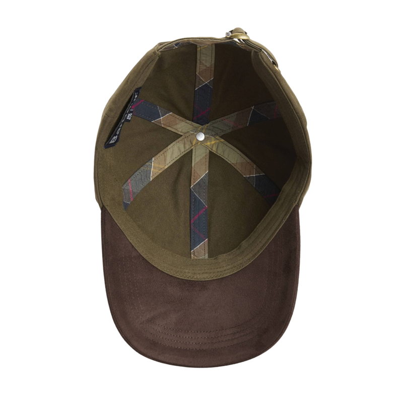 Barbour Langdale Cap - Olive/Brown-3