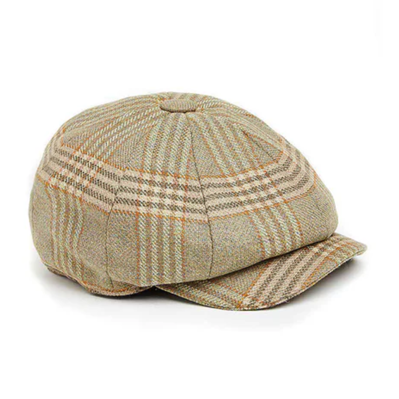 Holland Cooper Baker Boy Tweed Cap - Leveret