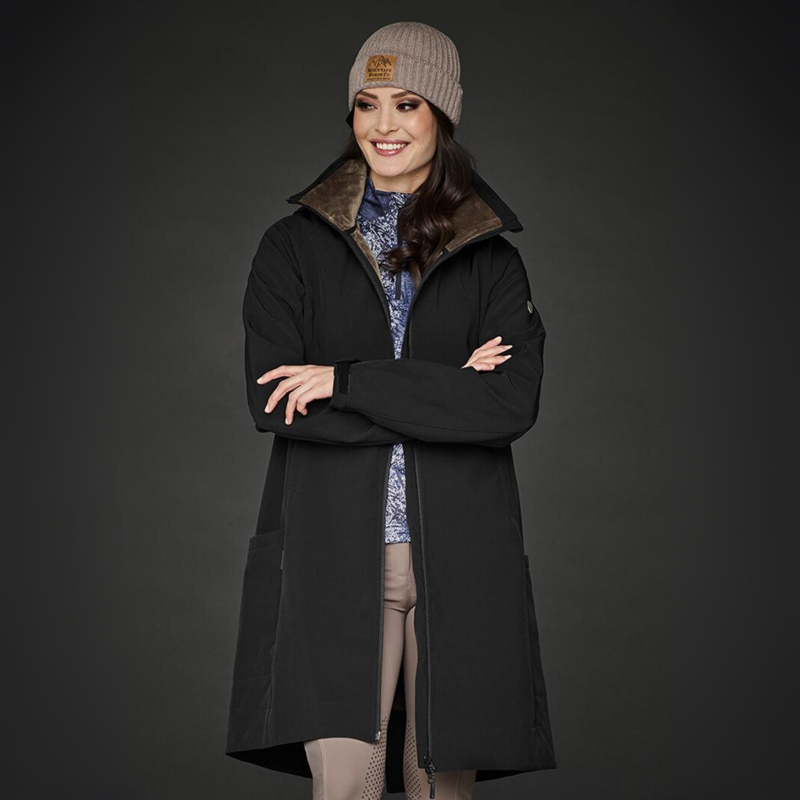 Mountain Horse Ladies Stella Softshell Parka - Black-1