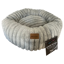 Hem and Boo Supersoft Plush Pet Bed Round - Dark Grey