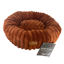 Hem and Boo Supersoft Plush Pet Bed Round - Rust