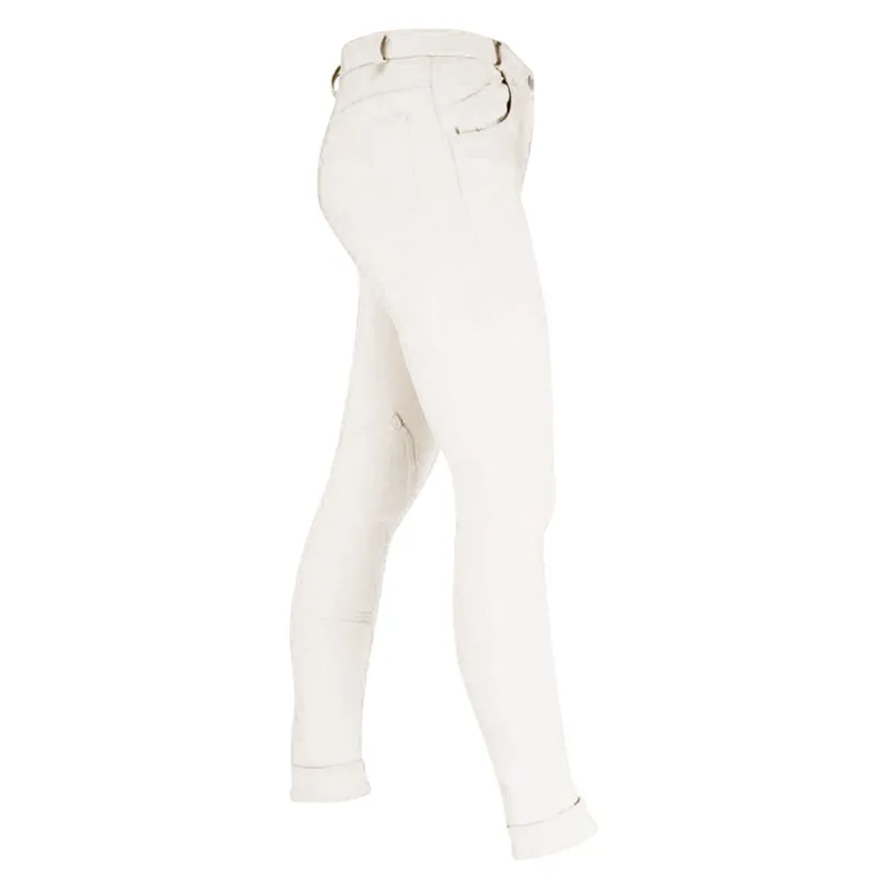 Hy Equestrian Melton Ladies Jodhpurs - White-1