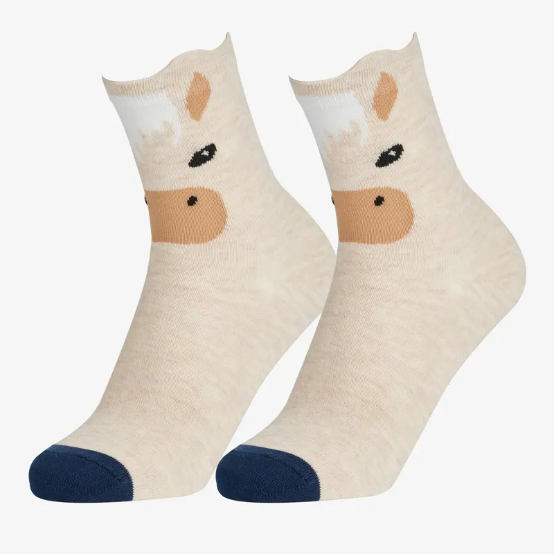 LeMieux Mini Character Socks 2 Pack - Palomino-2