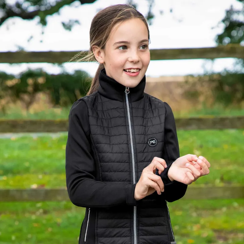 Premier Equine Mini Elena Girl's Hybrid Riding Jacket - Black-5