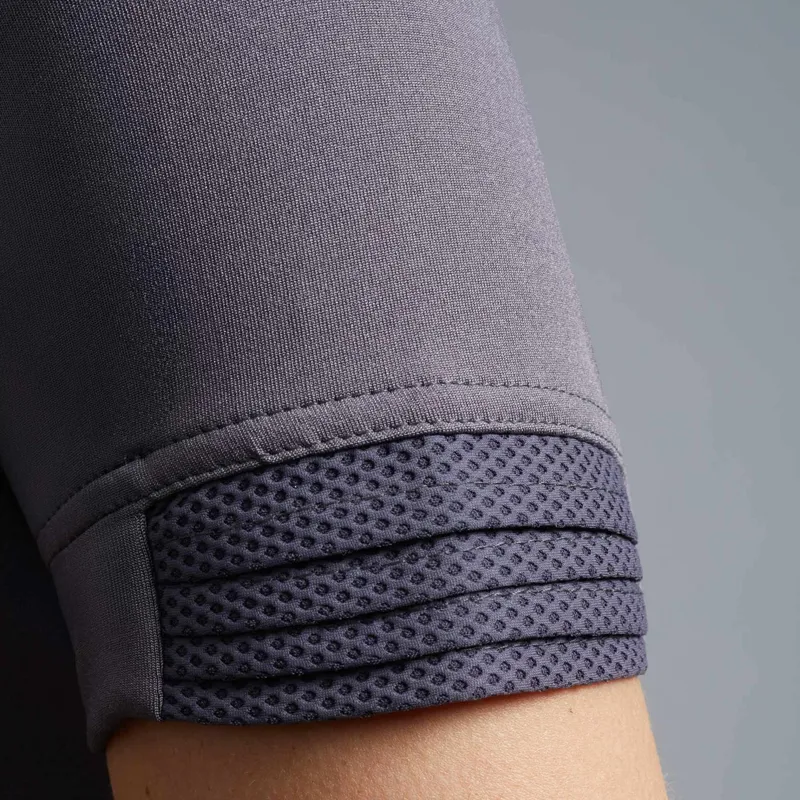 Premier Equine Remisa Ladies Technical Short Sleeve Riding Top - Anthracite Grey-3