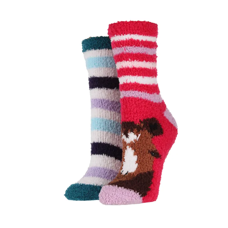 Wild Feet Junior Cosy Lounge Socks - Horse