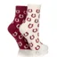Wildfeet Ladies Fluffy Feather Socks 2 Pack - Horse Shoe