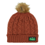 Ridgeline Nordic Fleck Bobble Hat - Russet