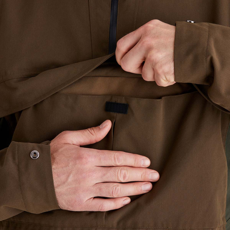 Ridgeline Mens Cambrian Smock - Bark/Deep Forest-3