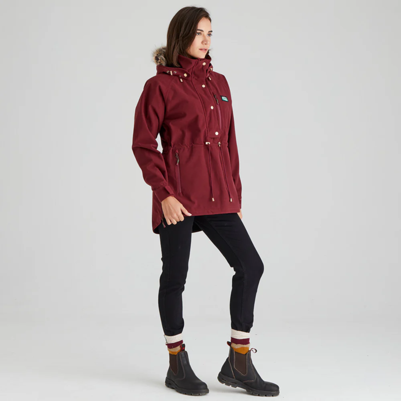 Ridgeline Ladies Monsoon Nordic Smock - Winter Berry-3
