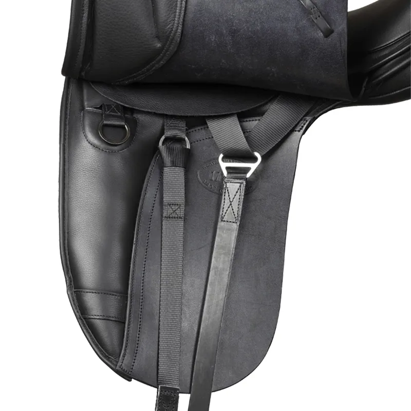 Kent And Masters S-Series Surface Block Low Profile Dressage Saddle - Black-1