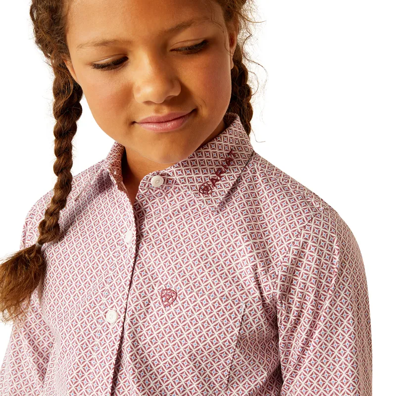 Ariat Youth Team Kirby Shirt - Finleigh Geo Print-3