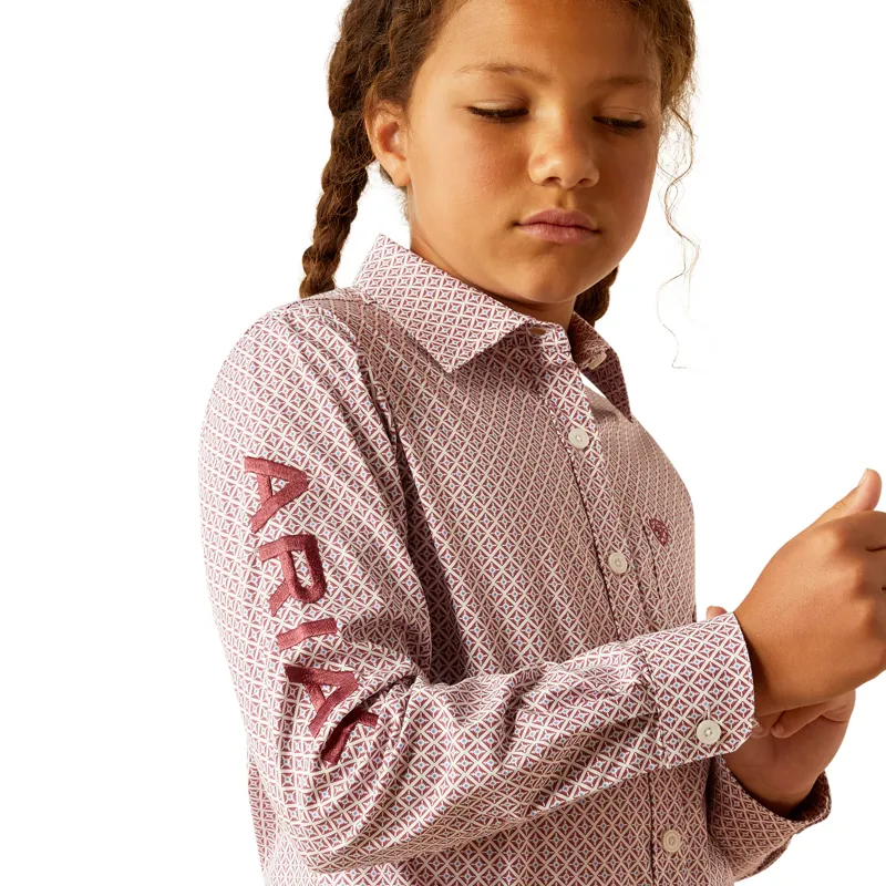 Ariat Youth Team Kirby Shirt - Finleigh Geo Print-2