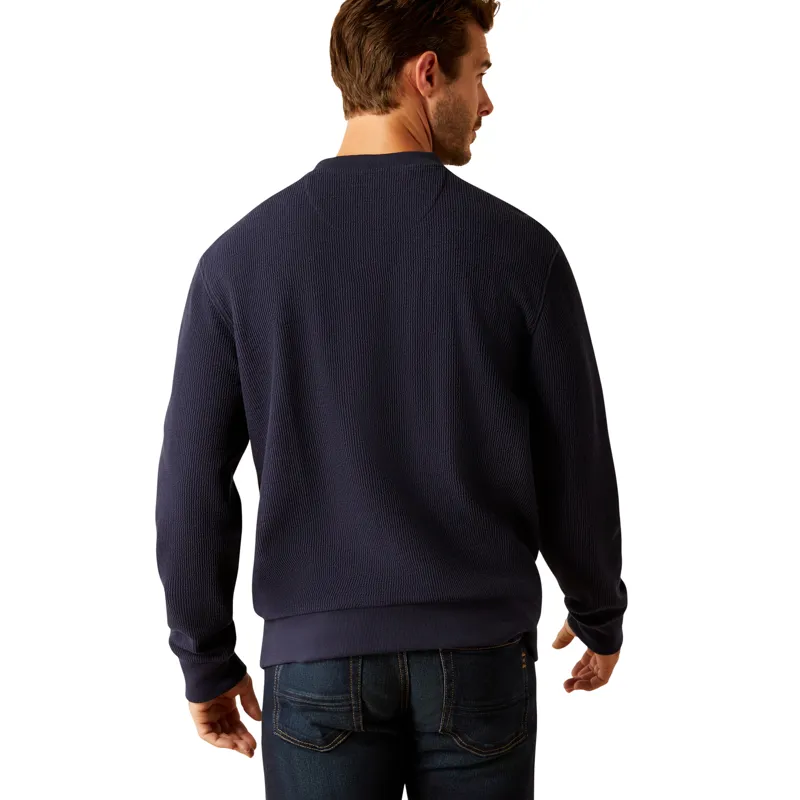 Ariat Mens Hexham Sweatshirt - Navy-1