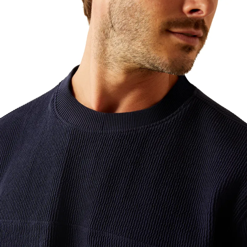 Ariat Mens Hexham Sweatshirt - Navy-2
