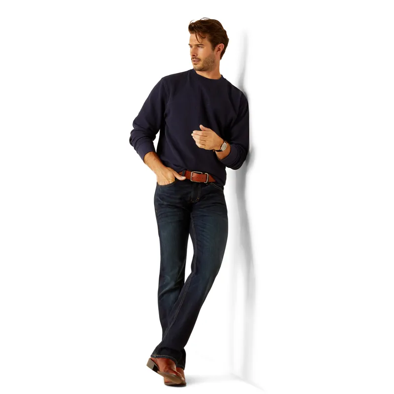 Ariat Mens Hexham Sweatshirt - Navy-3