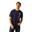 Ariat Mens Vertical Logo T-Shirt - Classic Blue