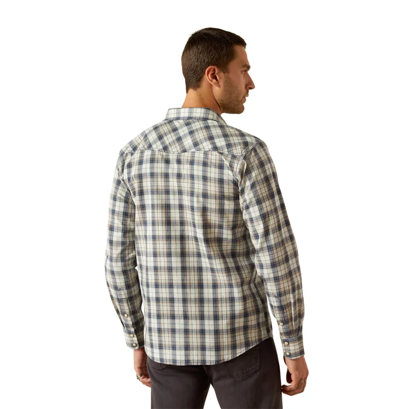 Ariat Mens Hampton Retro Shirt - Navy-1