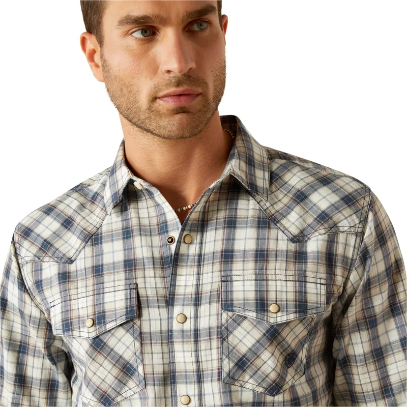 Ariat Mens Hampton Retro Shirt - Navy-2