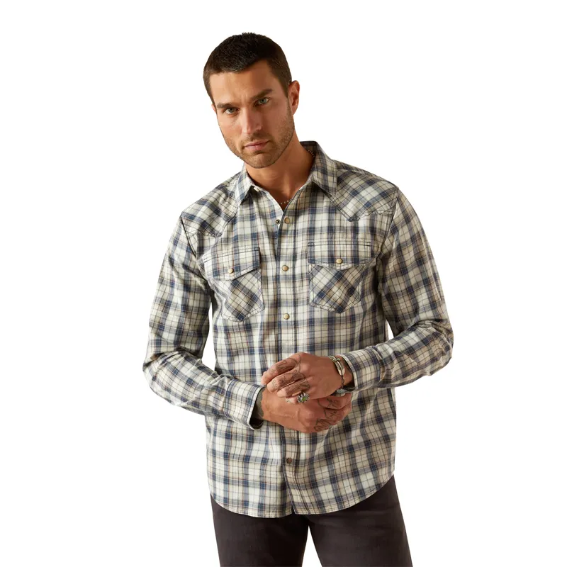 Ariat Mens Hampton Retro Shirt - Navy