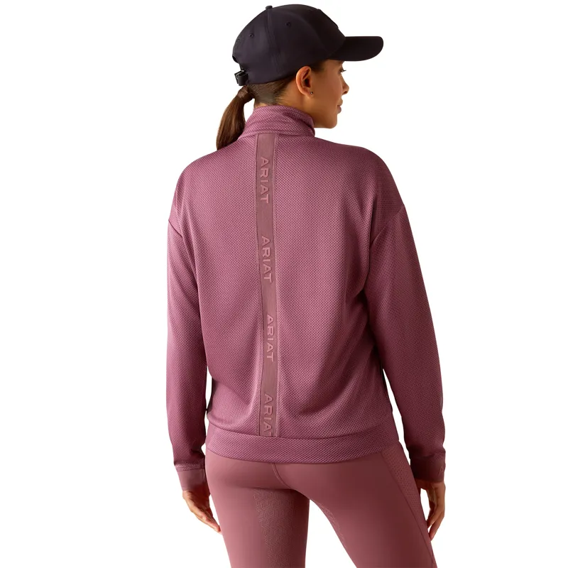 Ariat Ladies Breathe 1/2 Zip Sweatshirt - Tulipwood-1
