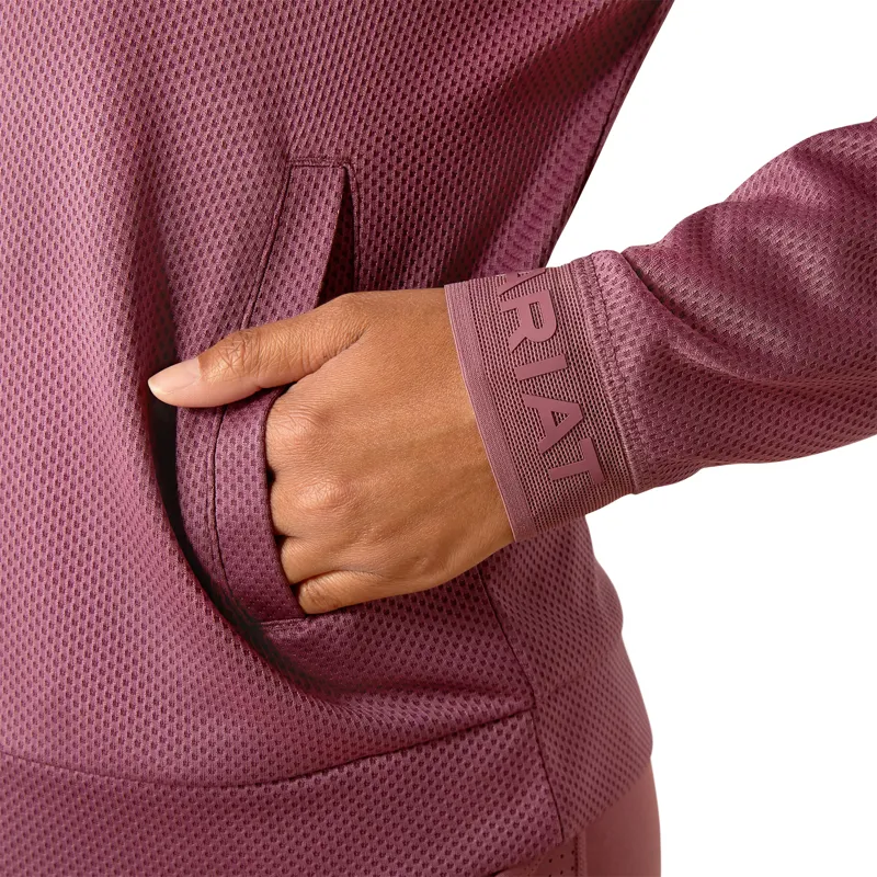 Ariat Ladies Breathe 1/2 Zip Sweatshirt - Tulipwood-3