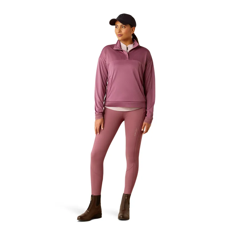 Ariat Ladies Breathe 1/2 Zip Sweatshirt - Tulipwood-4