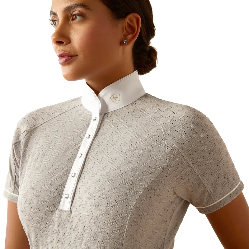 Ariat Ladies Showstopper X Show Shirt - Silver Sconce-2